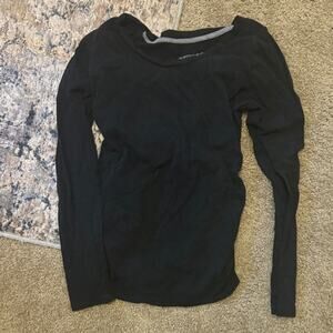 Liz Lange Black Long Sleeve Top